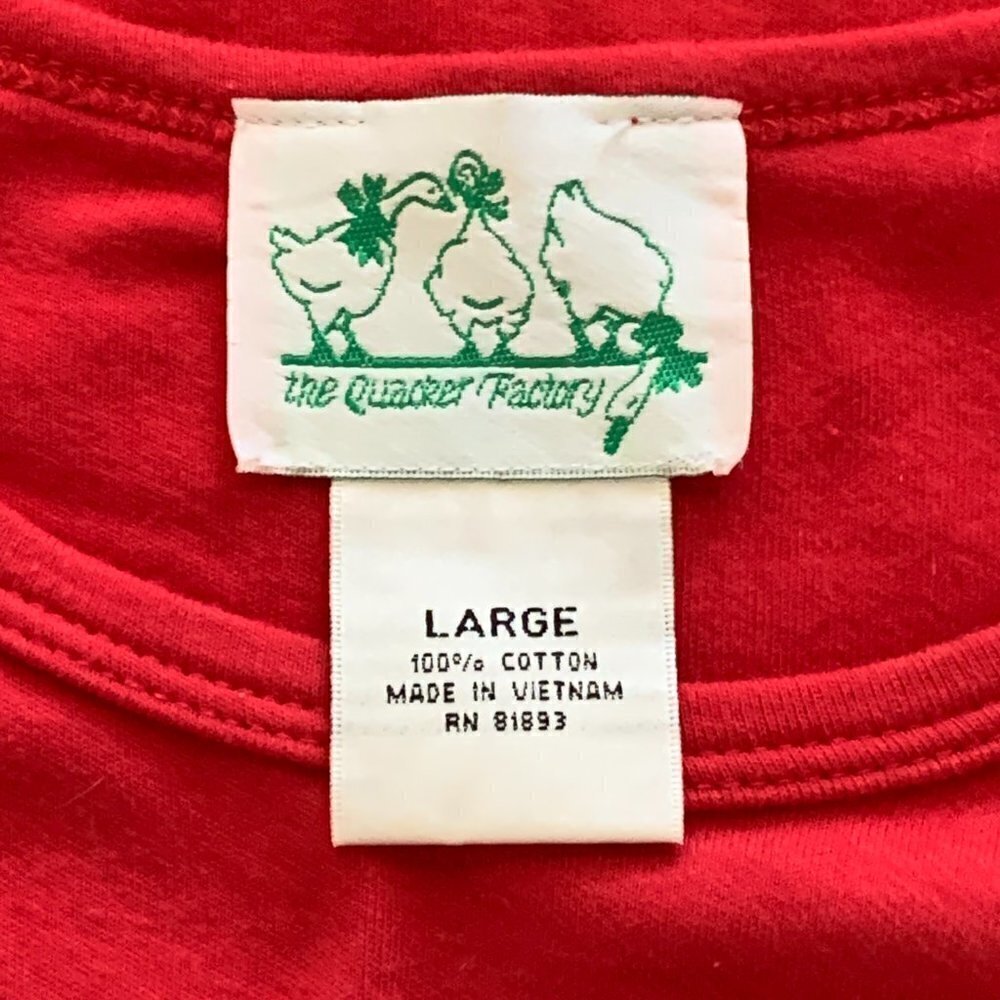 Quacker Factory Tee Top Sequined Sailboat Usa Sta… - image 6